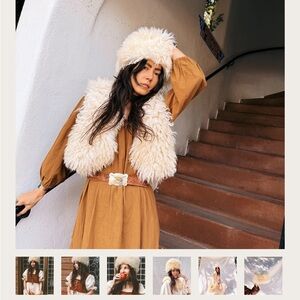 Ida and Moon Sheepskin/Shearling Orb Hat